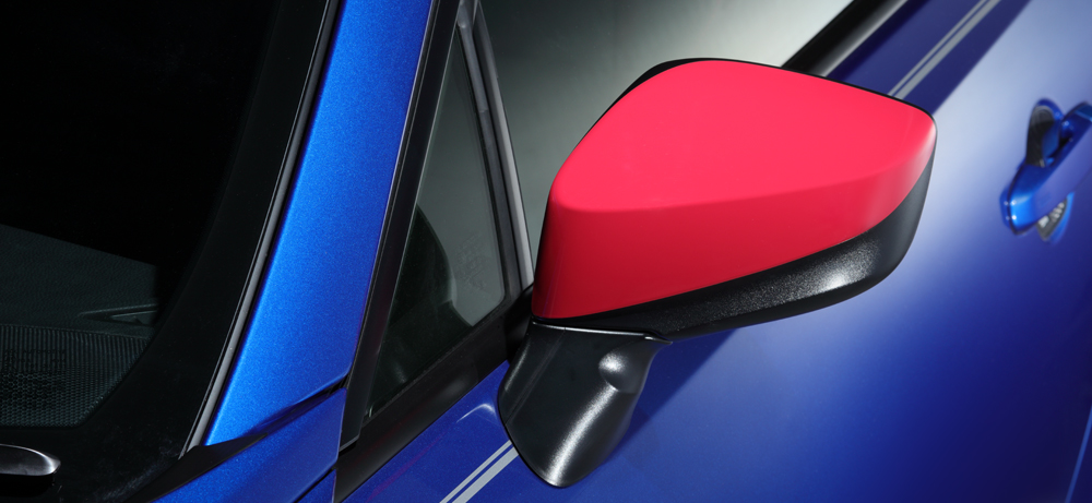 DOOR MIRROR COVER (CHERRY RED) RH/LH