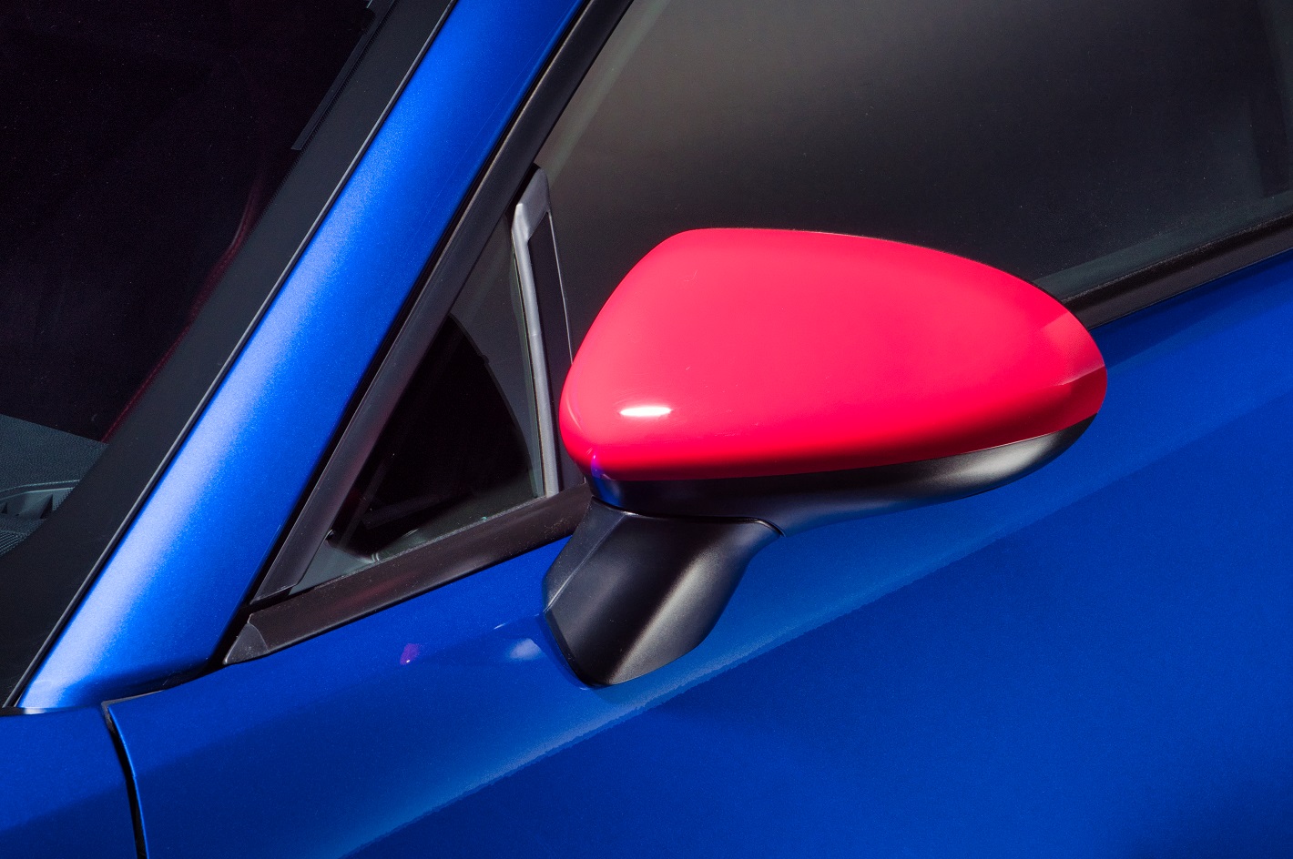 DOOR MIRROR COVER CHERRY RED
