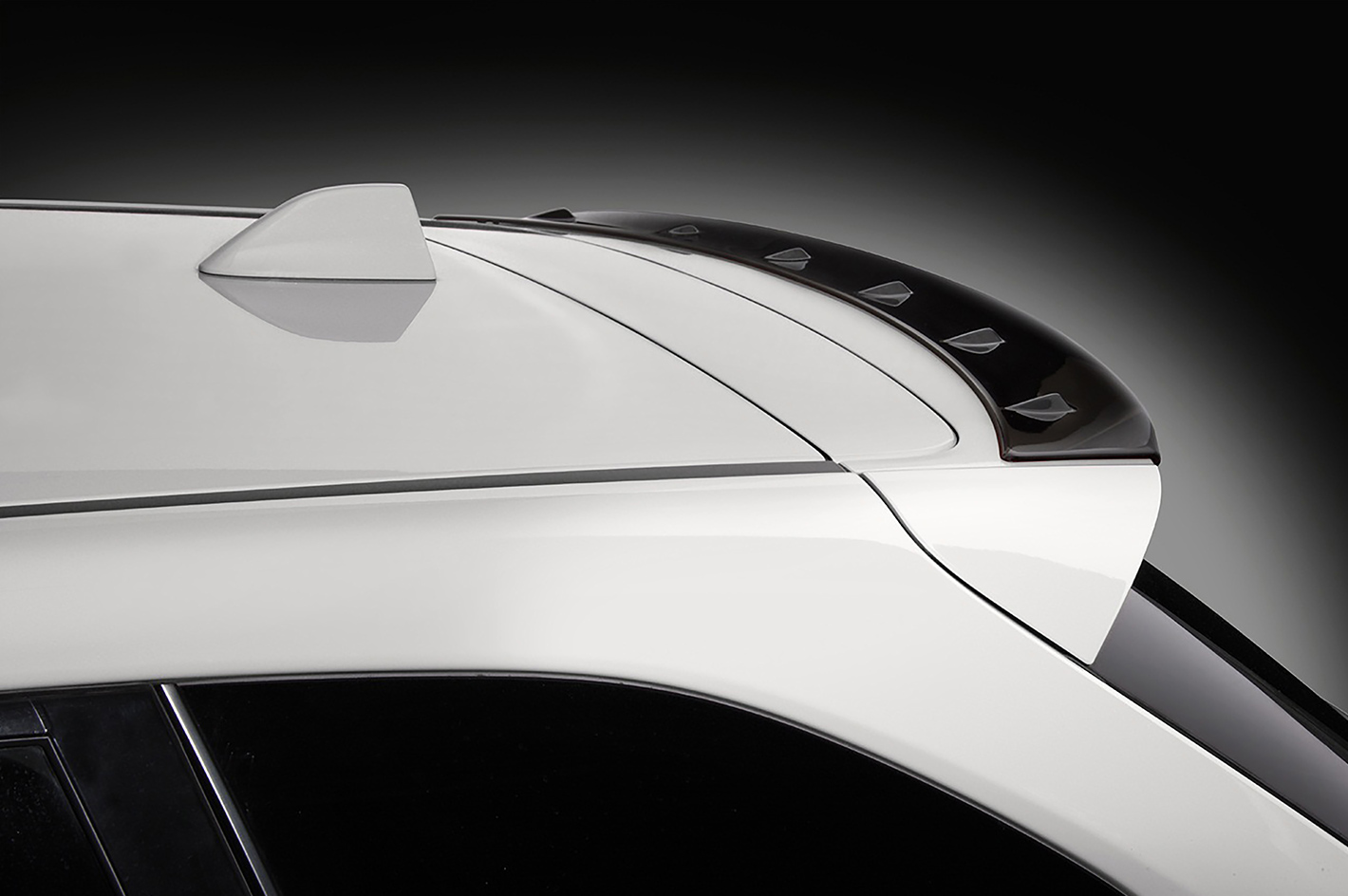 スバル レヴォーグ VM STI風ルーフエンドスポイラー(レッドフィン) 外装、エアロパーツ 売れ筋割引